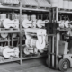 A historical photo of the Progalvano company, manufacturer of electroplating barrels